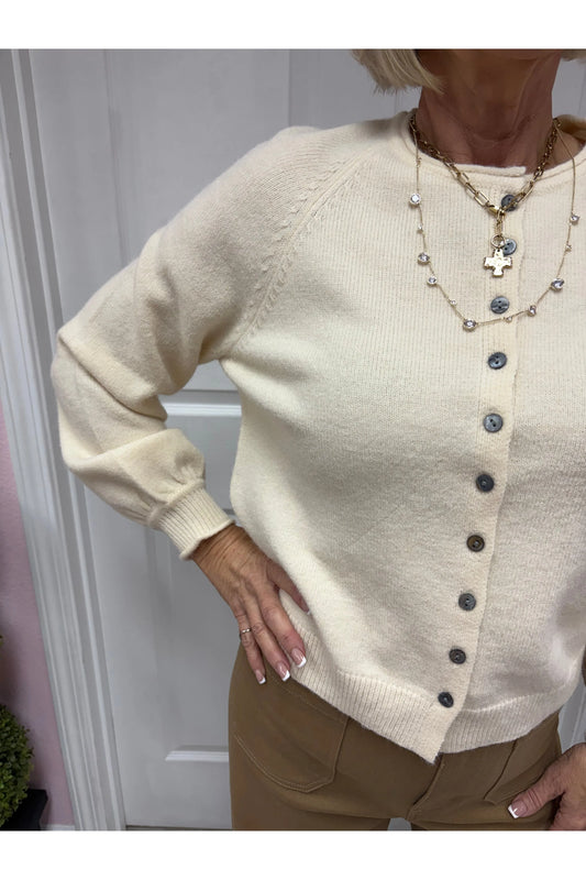 Harvest Time Button Up Solid Cardigan