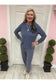 Heather Navy Hacci Hoodie Set