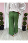Emerald Green Wide Leg Ankle Pant