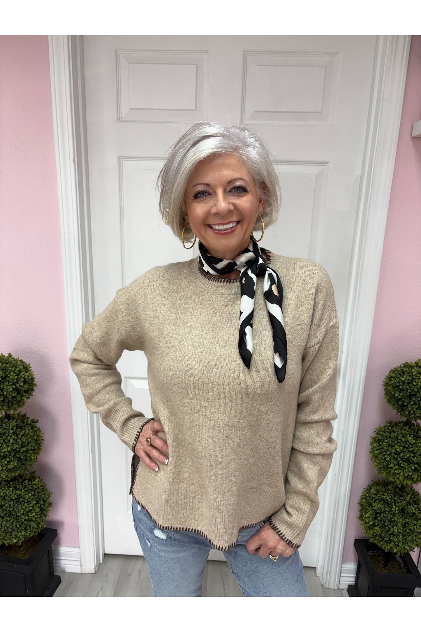 Blanket Stitch Sweater