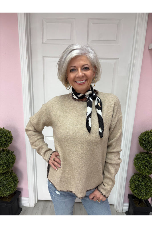 Blanket Stitch Sweater