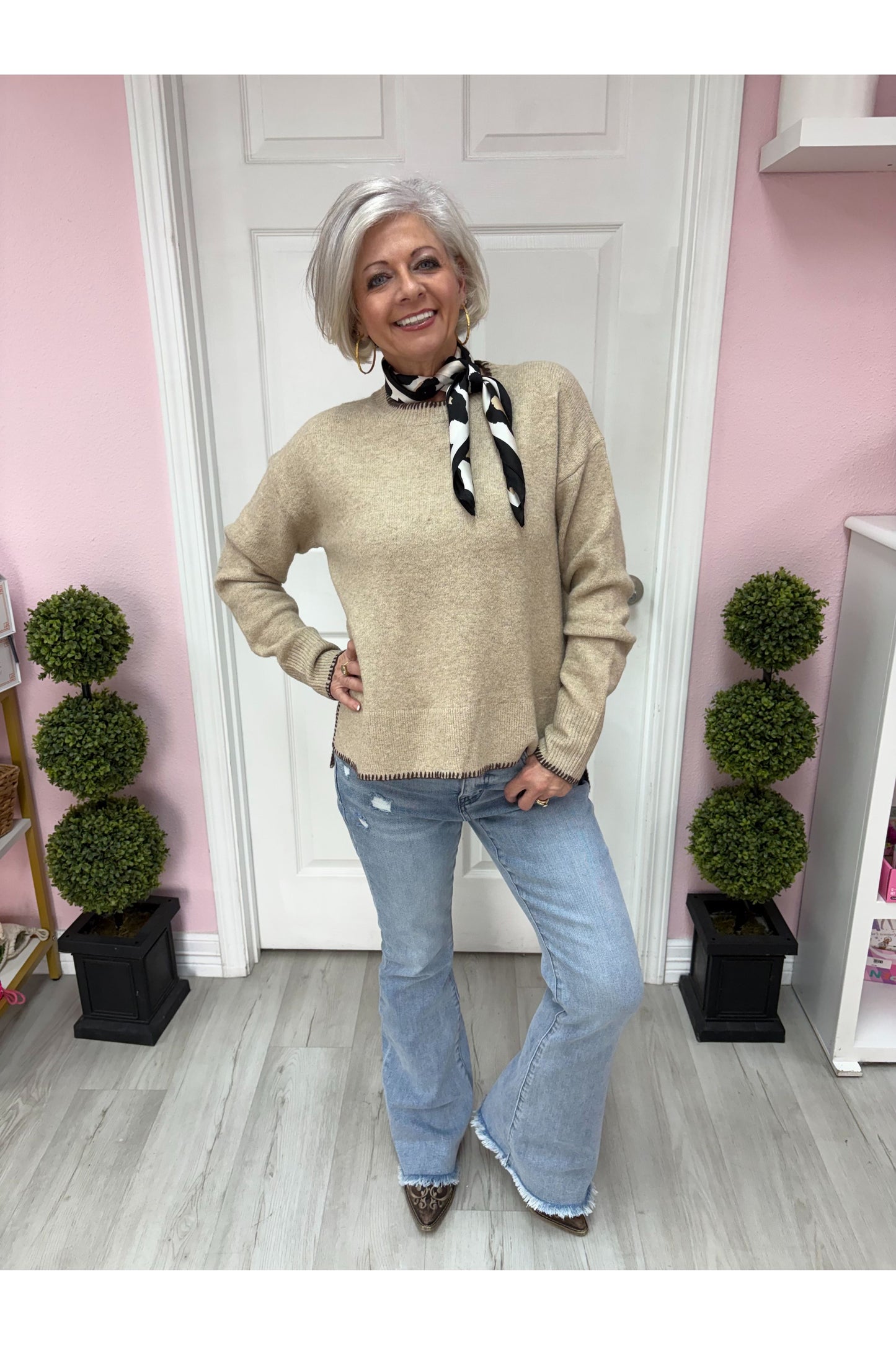 Blanket Stitch Sweater