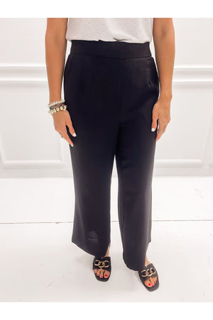 Solid Wide Leg Pant