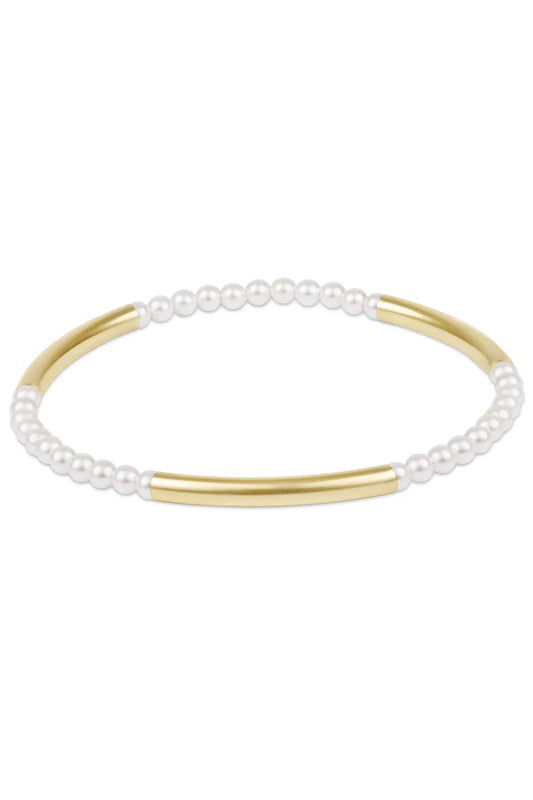 EN Bliss Bar Pattern Pearl 3mm Bracelet✔️