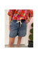 High Waist Soft Tie Baggy Shorts