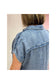 Tori Tencel Denim Fray Top