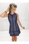 Tweed Round Neck Dress