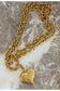 XL Wrap Around Heart Necklace