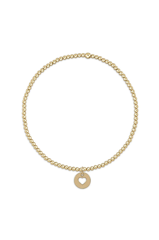 EN Classic Gold 2mm Bead Bracelet Love Small Gold Disc✔️