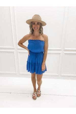 Strapless Ruffle Dress