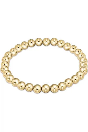 Classic Gold 6mm Bead Bracelet