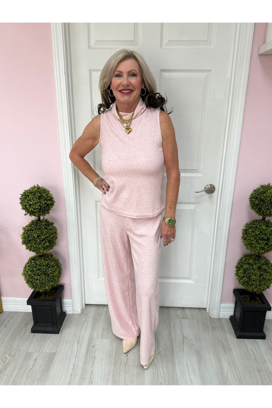 Alma Sleeveless Cowl Neck Lounge Set