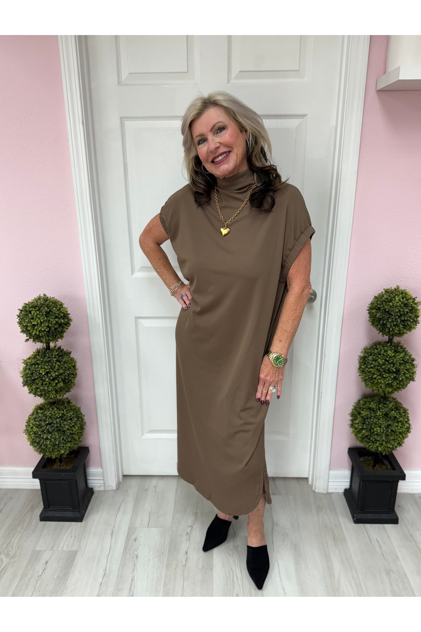 Mocha Elegance Dress