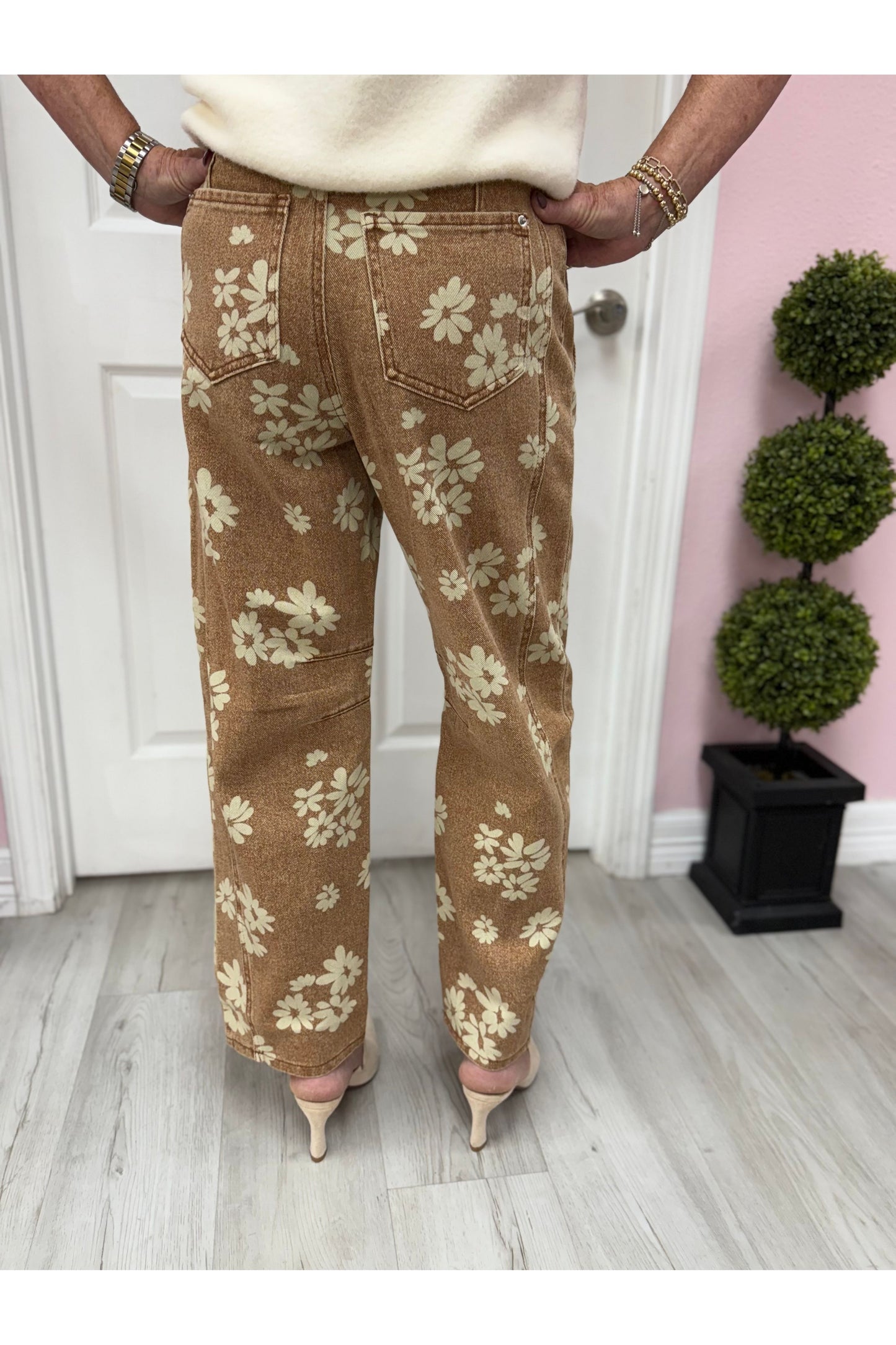 Floral Print Wide Leg Pant