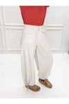 Vintage Cream Barrel Pants