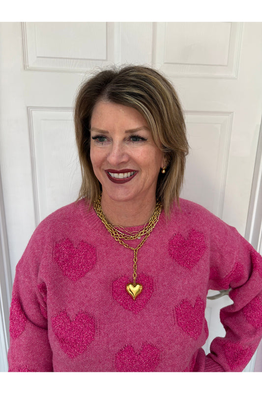 XL Wrap Around Heart Necklace