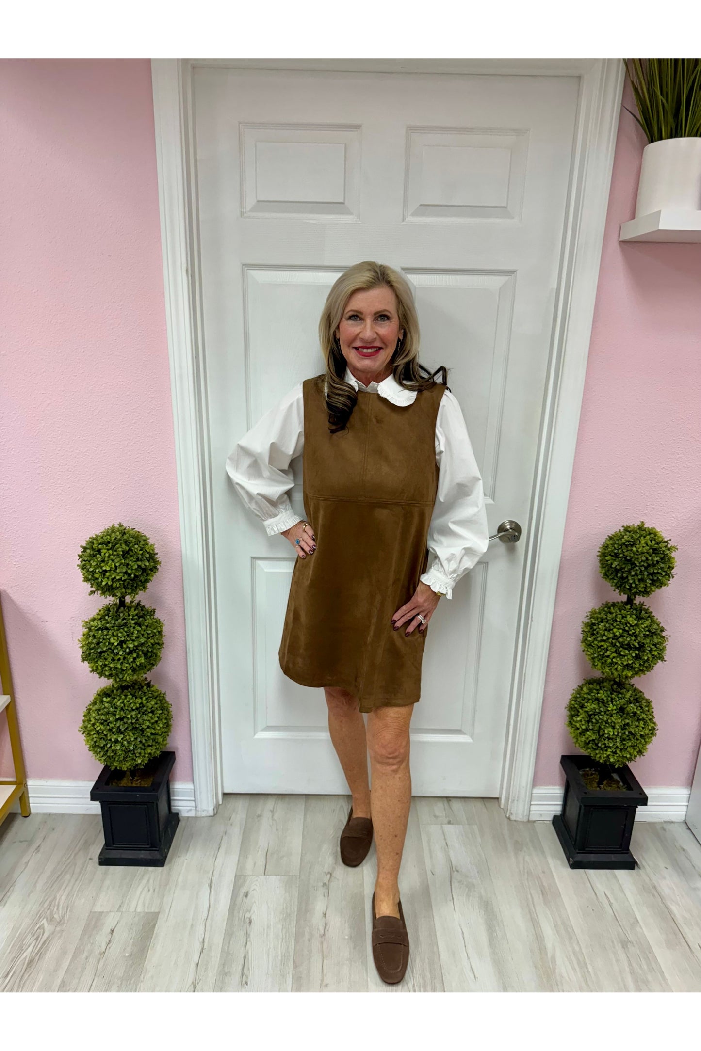 Round Neck Sleeveless Mini Dress