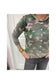 Camo Print Button Closure Cardi