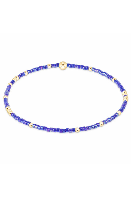 Hope Unwritten Bracelet-Blue Metallic BHOPUNWBMET