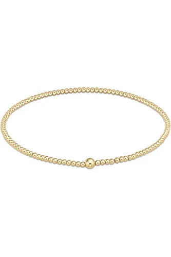 Classic Gold 2mm Bead Bangle