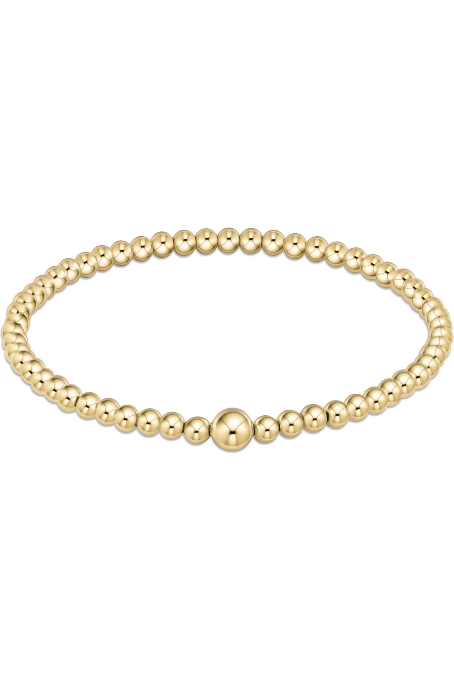 Classic Gold 4mm Bead Bangle
