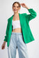 Kelly Green Shawl Lapel Blazer