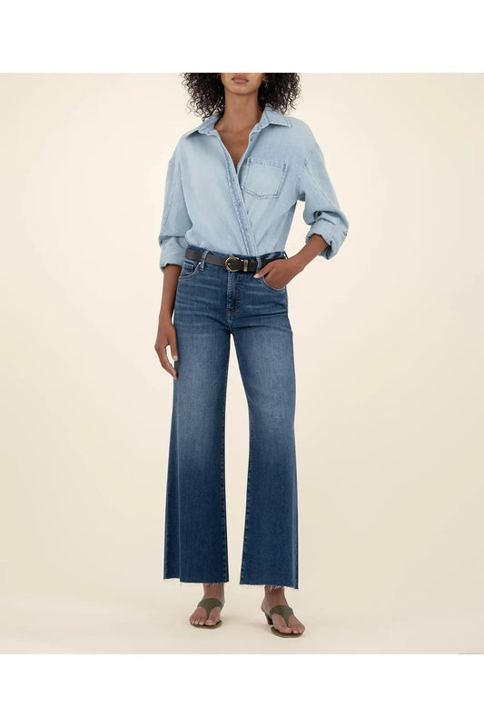 Meg High Rise Fab AB Raw Hem