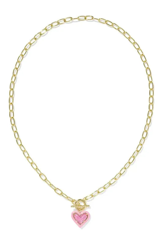 Ari Enamel Gold Necklace