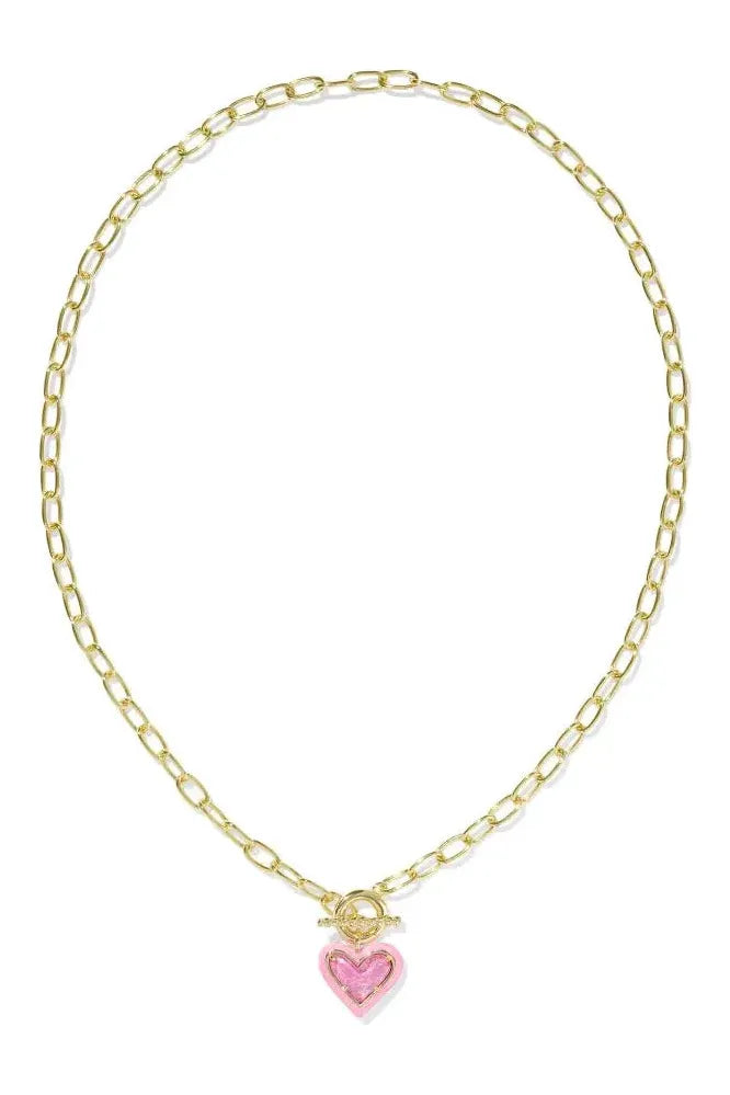 Ari Enamel Gold Necklace