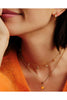 KS Pumpkin Gold Link and Chain Necklace