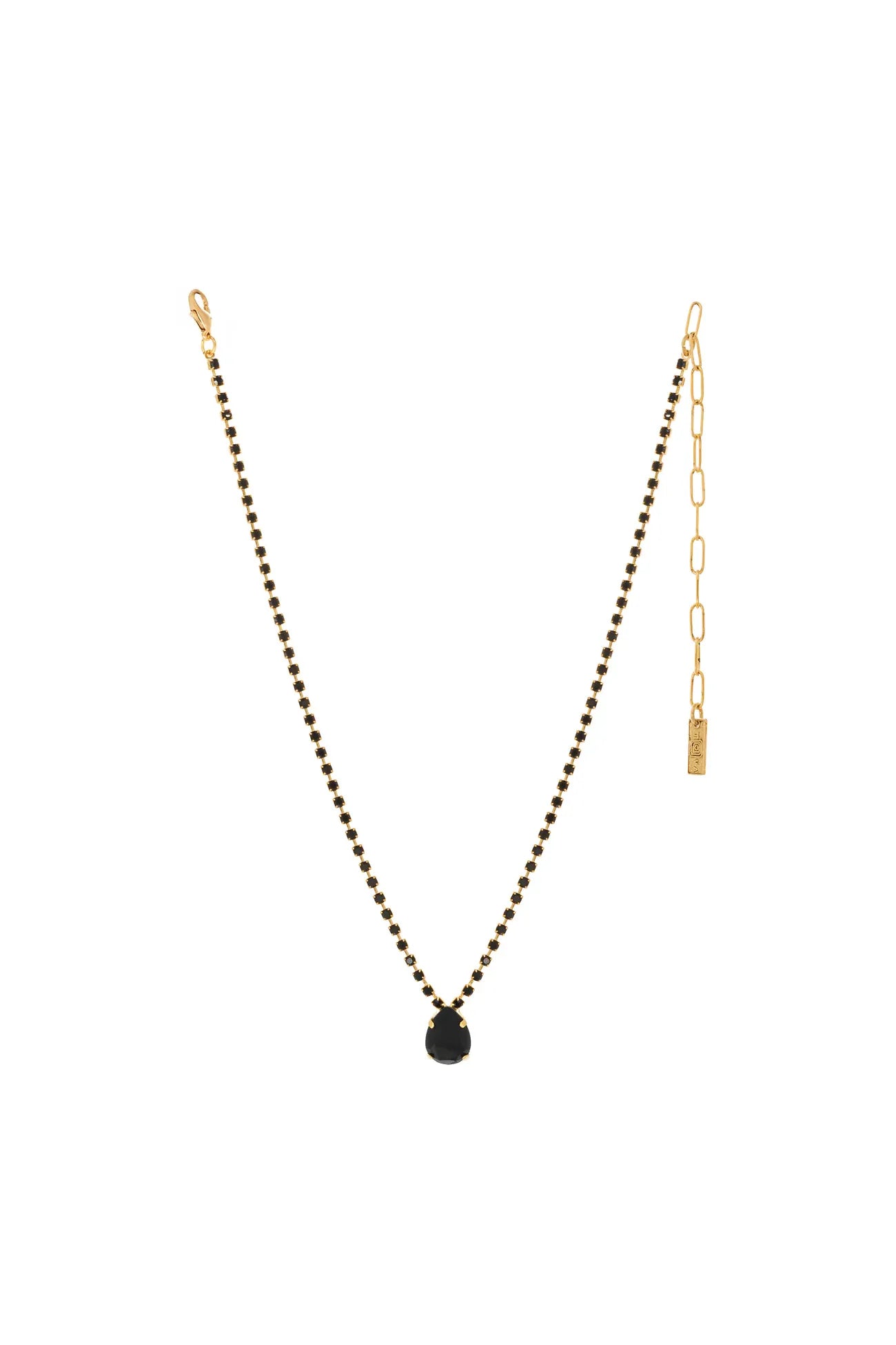 Tova Milli Necklace Light Gold/Jet