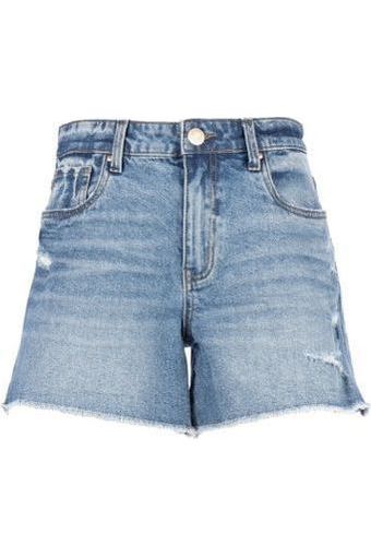 Kfk Jane High Rise Short w/ fray hem