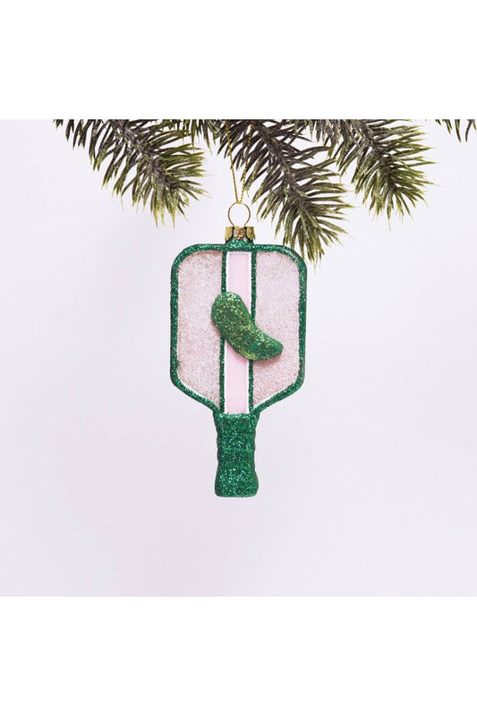 Pickleball Boxed Glass Ornament