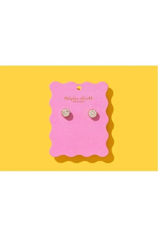 Maren Large Bezel Gem Studs