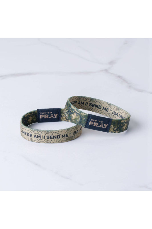 Tap To Pray™ Wristbands - Valor Camo & Isaiah 6:8