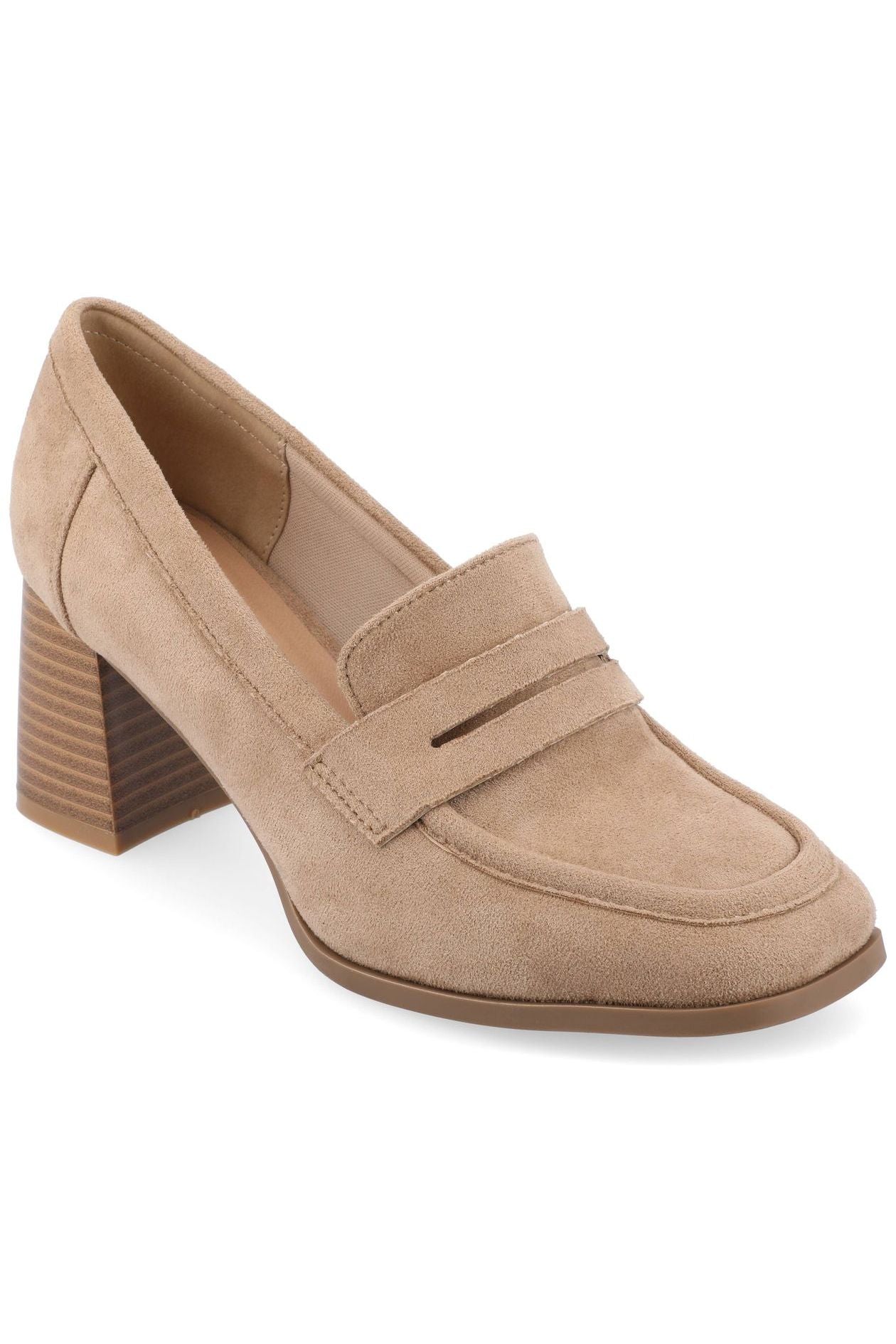 Malleah Block Heel Loafers in Patent