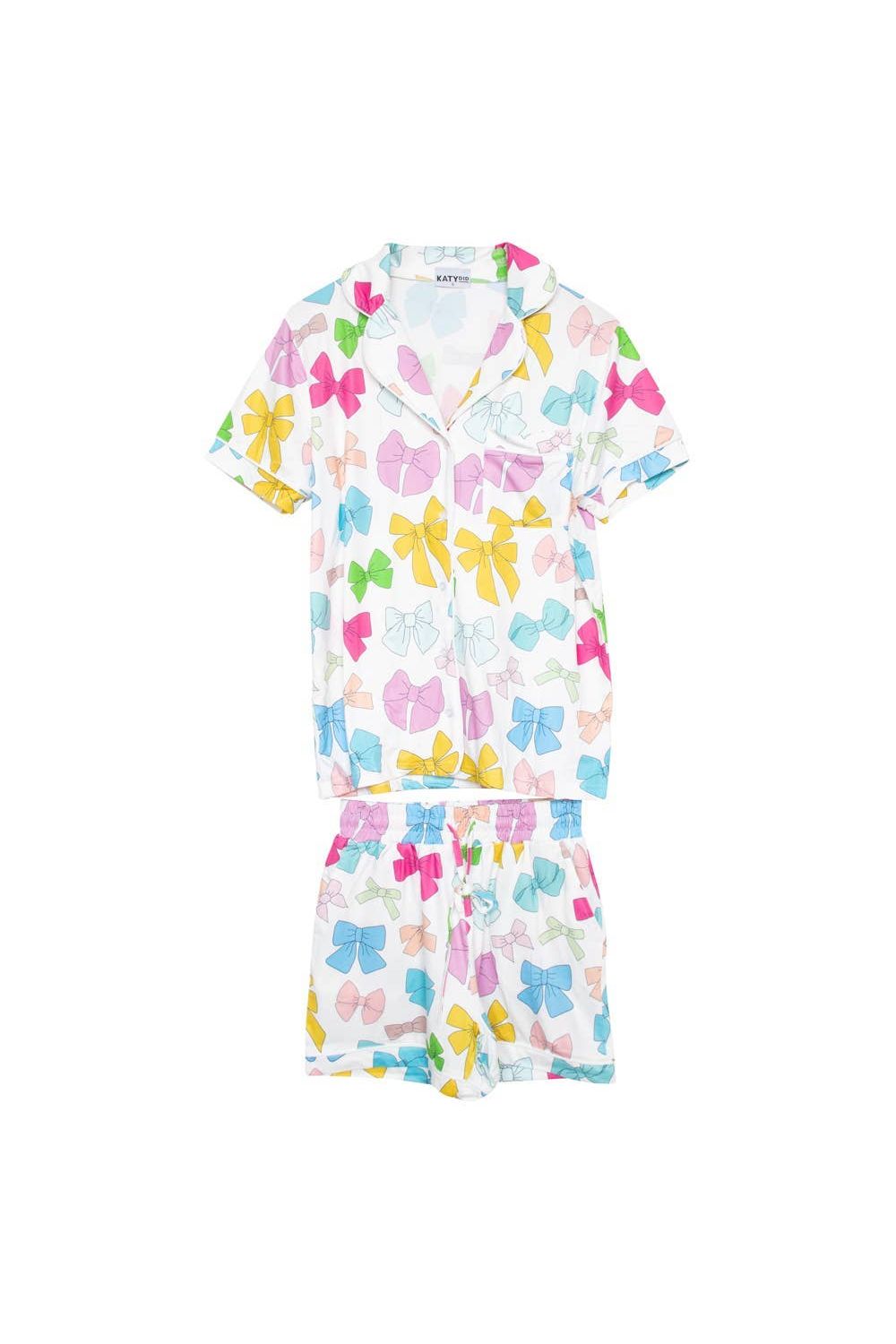 Multicolored Coquette Bows Loungewear Set