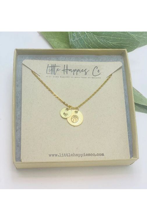 Little Happies Basketball Necklace