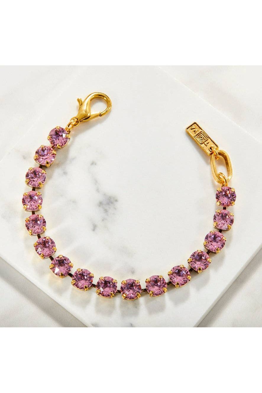 Tova Izzy Bracelet Antique Gold/Pink