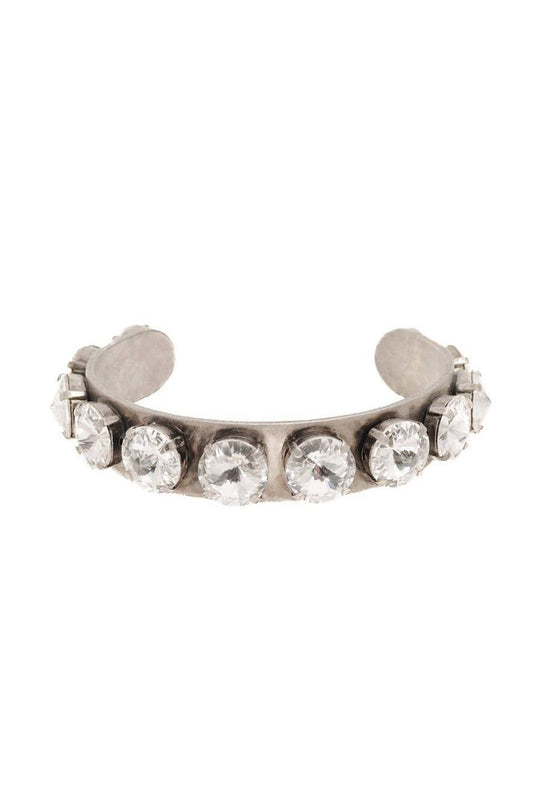 Tova Keira Cuff- Antique Silver/Clear