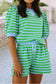 Stripe Spring Shorts Set