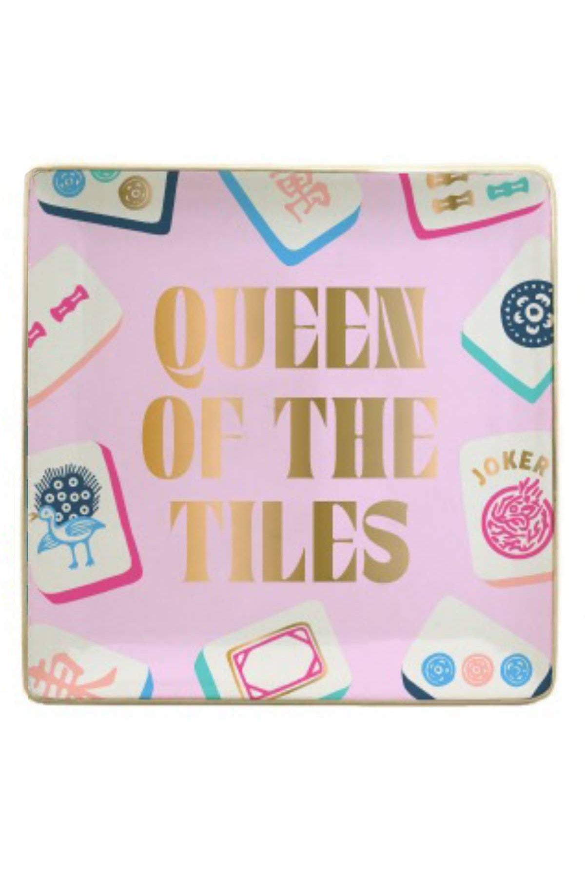 Ceramic Mahjong Trinket Tray | Queen of the Tiles