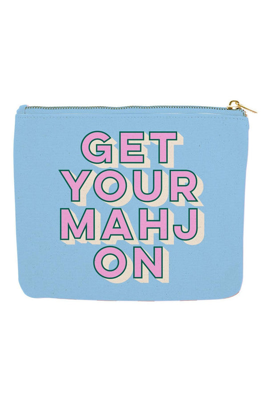 Mahjong Zipper Canvas Card Pouch | Get Your Mahj On