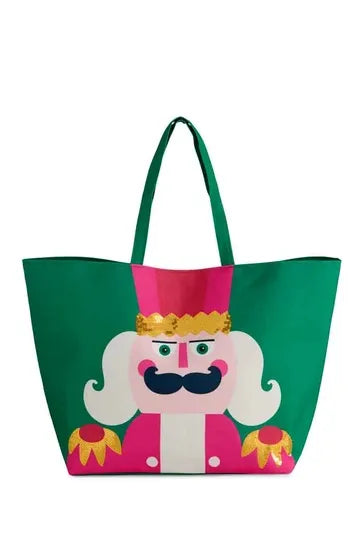 Green Nutcracker Tote