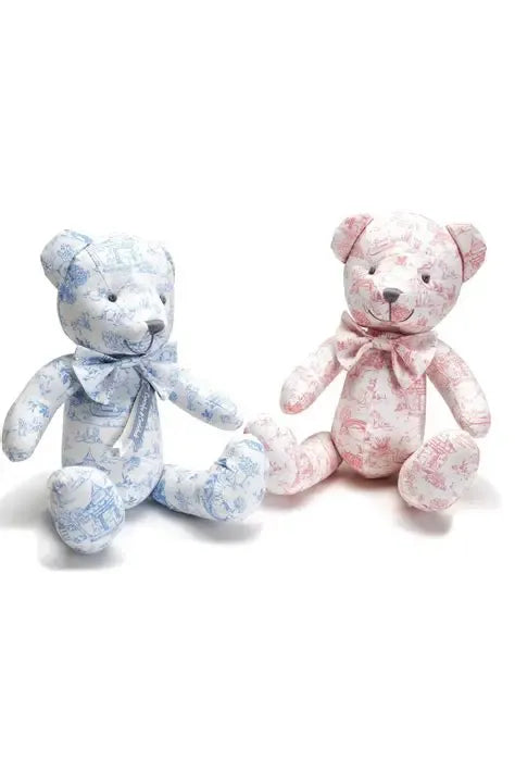 Toile Stuffed Bear