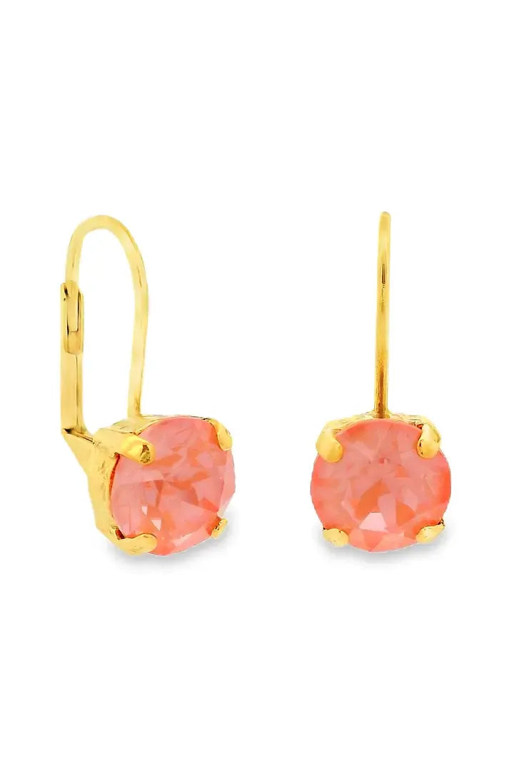 TOVA Oakland Hook Earrings in Midnight Express Flamingo Ignite
