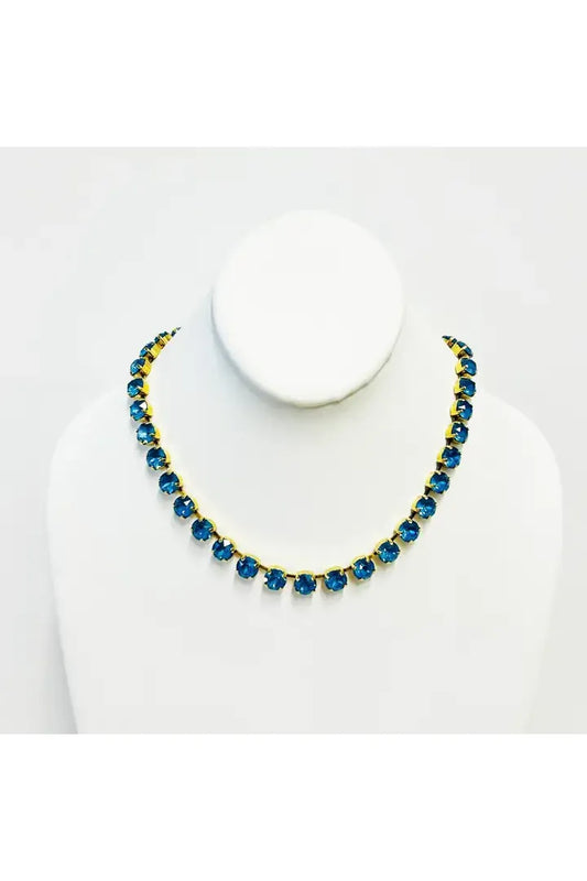 Oakland Necklace in Teal Ignite Fairy Dust Solid