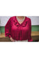 Meg Vneck Ruffle Blouse