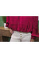 Meg Vneck Ruffle Blouse