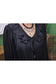 Meg Vneck Ruffle Blouse